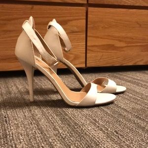 White high heel sandals